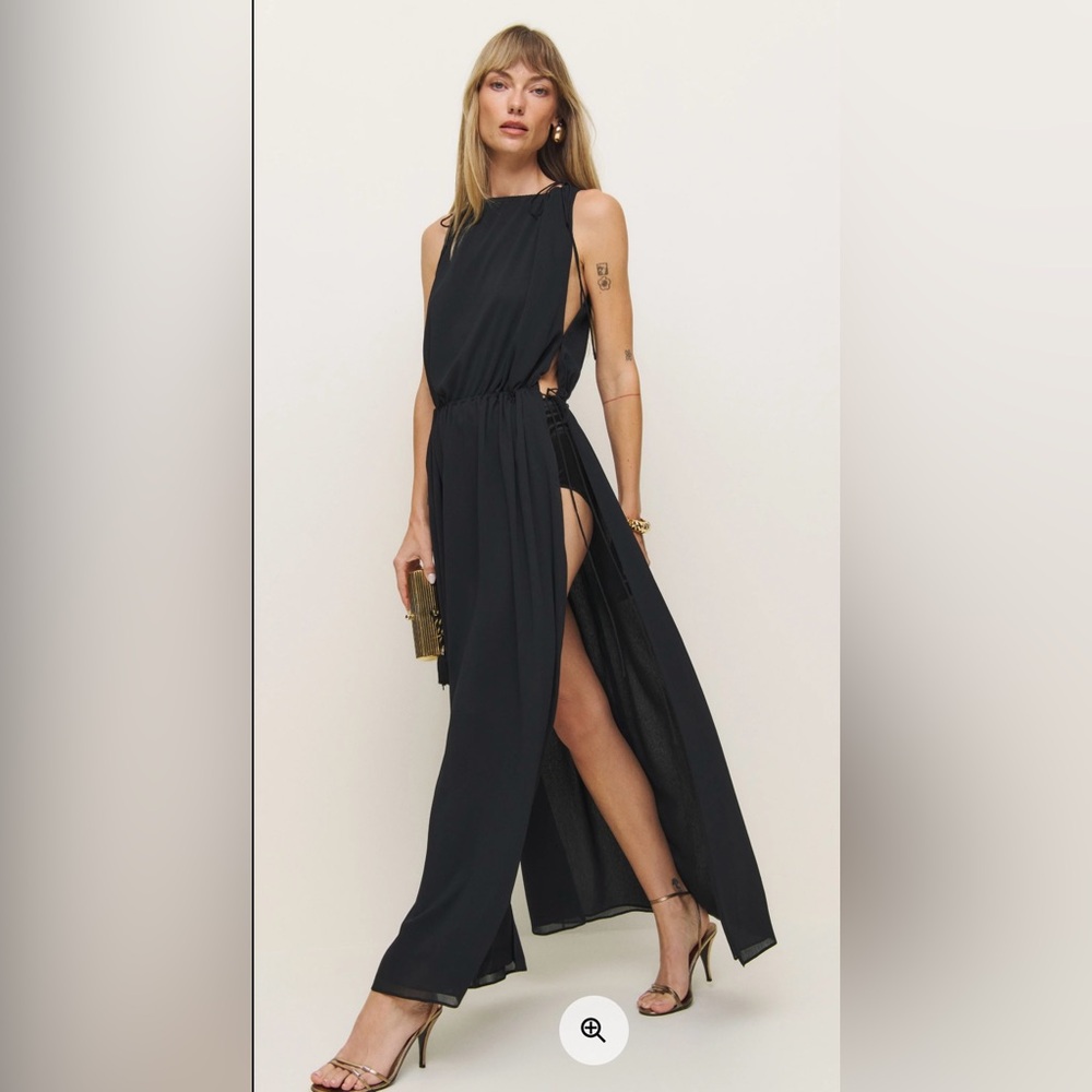 Reformation Lucelia Dress Black - Size M